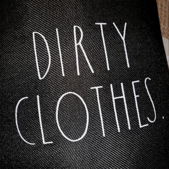 Rae Dunn DIRTY CLOTHES hamper laundry basket Large - Picture 3 of 3